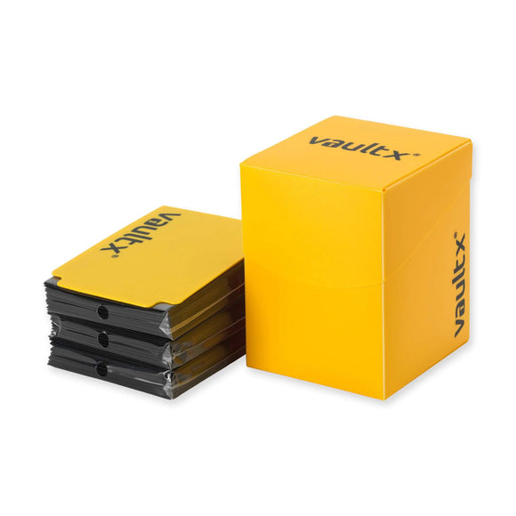 Vault X - Large Deck Box 100+ & 150 Sleeves - Yellow (8039544258807)