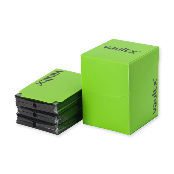 Vault X - Large Deck Box 100+ & 150 Sleeves - Green (8039548682487)
