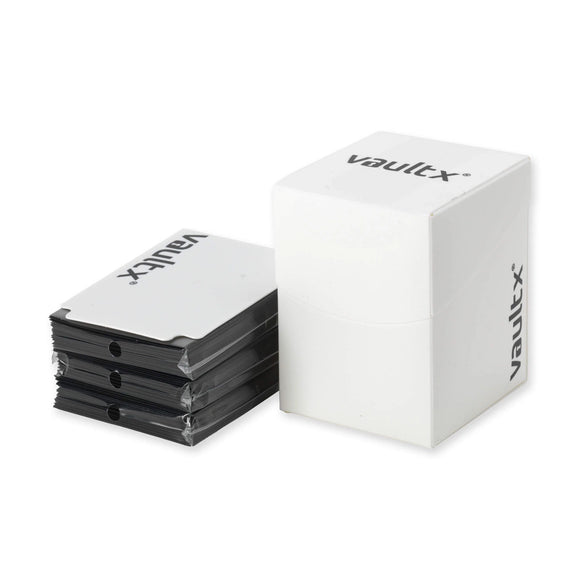 Vault X - Large Deck Box 100+ & 150 Sleeves - White (8039549796599)