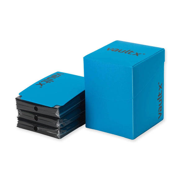 Vault X - Large Deck Box 100+ & 150 Sleeves - Blue (8039547109623)