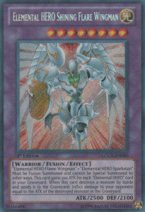 YGO - Legendary Collection 2: Mega Pack - LCGX-EN050 : Elemental HERO Shining Flare Wingman (Secret Rare) - Unlimited (8080463233271)