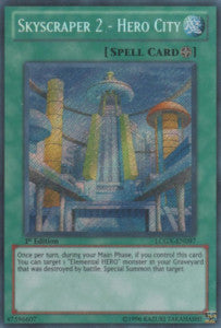 YGO - Legendary Collection 2: Mega Pack - LCGX-EN097 : Skyscraper 2 - Hero City (Secret Rare) - Unlimited (8109868187895)