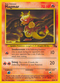 Fossil - 1st Edition - 39/62 : Magmar (Non Holo) (8200220279031)
