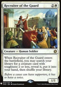 MTG - Mystery Booster - 022/221 : Recruiter of the Guard (Non Foil) (7967831294199)