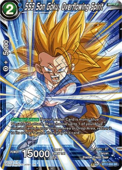 Vermilion Bloodline - BT11-050 : SS3 Son Goku, Overflowing Spirit (Foil) (8114367922423)
