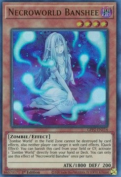 Ghosts From The Past: The Second Haunting - GFP2-EN114 : Necroworld Banshee (Ultra Rare) - 1st Edition (8079706358007)