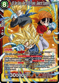 Dragon Ball Super - Ultimate Squad - BT17-009 : SS Son Goku, Pan, & SS Trunks, Galactic Explorers (Super Rare) (8114374279415)