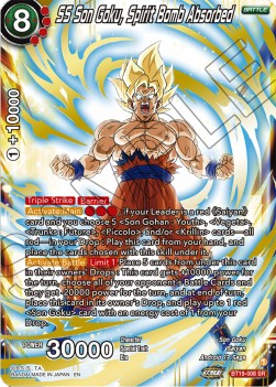 Dragon Ball Super - Fighter's Ambition - BT19-008 : SS Son Goku, Spirit Bomb Absorbed (Super Rare) (8114655068407)