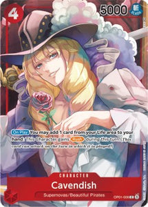 One Piece - Romance Dawn - OP01-008 : Cavendish (Alt Art) (8140449382647)