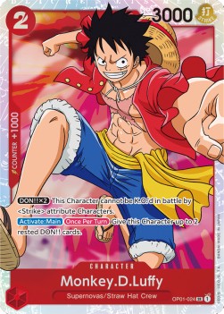 One Piece - Romance Dawn - OP01-024 : Monkey.D.Luffy (Super Rare) (8076245893367)