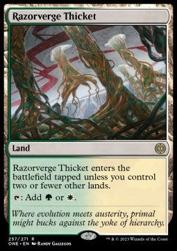 MTG - Phyrexia: All Will Be One - 257/271 : Razorverge Thicket (Non Foil) (8267227496695)