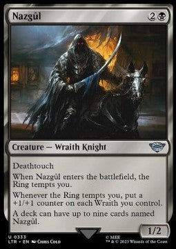 MTG - LOTR: Tales of Middle Earth - 0333 : Nazgul (Foil) (7967753273591)