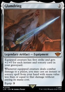 MTG - LOTR: Tales of Middle Earth - 0239 : Glamdring (Foil) (8107180785911)
