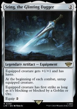MTG - LOTR: Tales of Middle Earth - 0250 : Sting, the Glinting Dagger (Foil) (8107106009335)