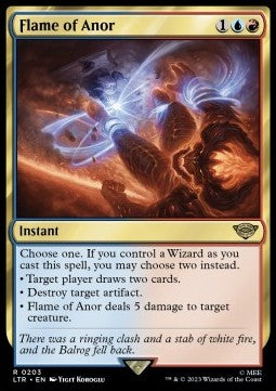 MTG - LOTR: Tales of Middle Earth - 0203 : Flame of Anor (Foil) (8107102372087)