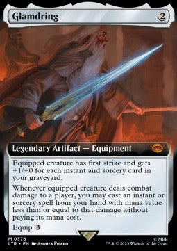 MTG - LOTR: Tales of Middle Earth - 0376 : Glamdring (Borderless) (Non Foil) (8040673411319)