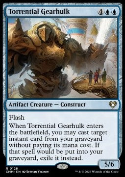 MTG - Commander Masters - 0128 : Torrential Gearhulk (Non Foil) (8070631162103)