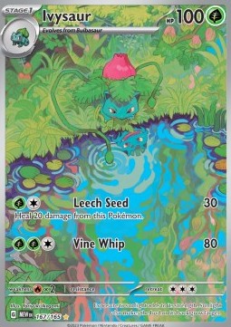 SCARLET AND VIOLET, Pokemon 151 - 167/165 : Ivysaur (Illustration Rare) (8068588667127)
