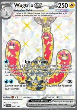 SCARLET AND VIOLET, Temporal Forces - 190/162 : Wugtrio ex (Full Art) (8162680930551)