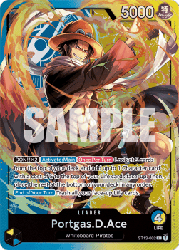 One Piece - Ultra Deck: The Three Brothers - ST13-002 : Portgas.D.Ace (Leader) (8216418124023)
