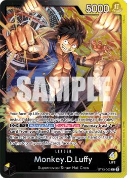 One Piece - Ultra Deck: The Three Brothers - ST13-003 : Monkey.D.Luffy (Leader) (8216419205367)