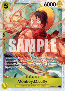 One Piece - Ultra Deck: The Three Brothers - ST13-015 : Monkey.D.Luffy (Super Rare) (8216444338423)