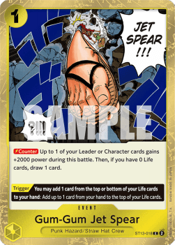 One Piece - Ultra Deck: The Three Brothers - ST13-018 : Gum-Gum Jet Spear (Foil) (8216492441847)