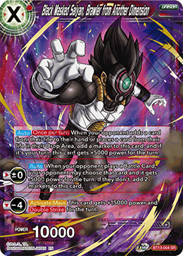 Supreme Rivalry - BT13-004 : Black Masked Saiyan, Brawler from Another Dimension (Super Rare) (7967738003703)