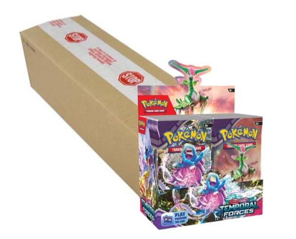 Pokemon - Booster Box Case - Scarlet & Violet Temporal Forces (6 Boost Cosmic Collectables UK Pokemon - Booster Box Case - Scarlet & Violet Temporal Forces (6 Boost Cosmic Collectables UK