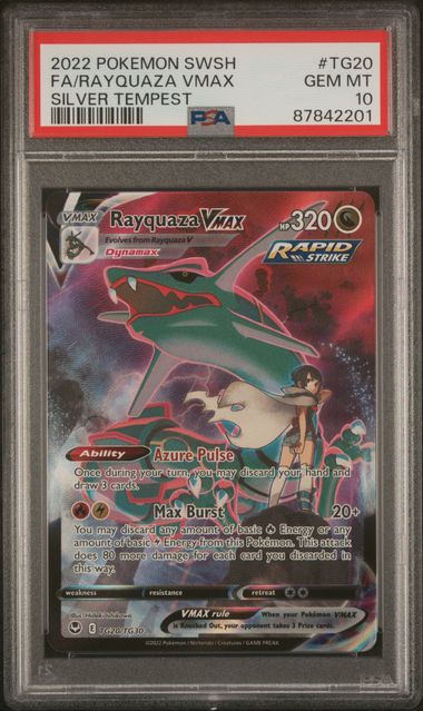PSA - Pokemon - Silver Tempest - TG20/TG30 : Rayquaza VMAX (Alt Art) - PSA 10 (8200306786551)