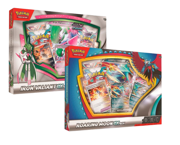 Pokemon - Collection Box Bundle - Iron Valiant ex & Roaring Moon ex (7981595656439)
