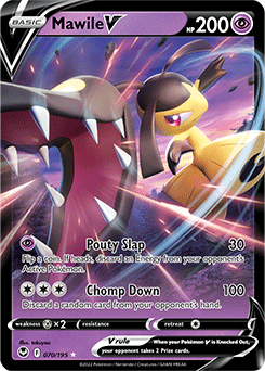 SWORD AND SHIELD, Silver Tempest - 070/195 : Mawile V (Half Art) (7952102260983)