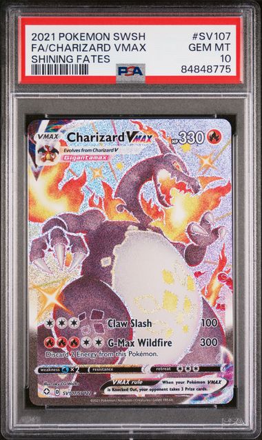 PSA - Pokemon - Shining Fates - SV107/SV122 : Charizard VMAX (Full Art) - PSA 10 (8071523107063)