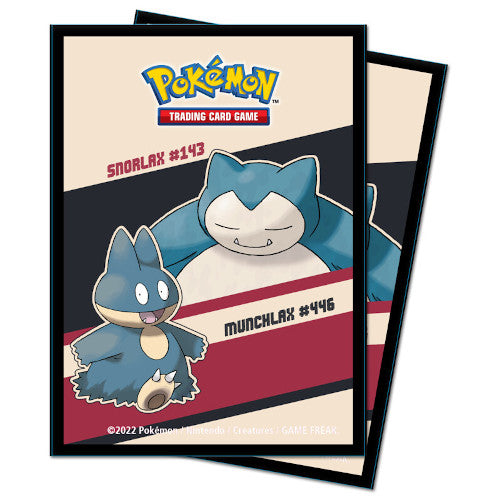 Card Sleeves - Pokemon - Snorlax & Munchlax - QTY: 65 (7961540002039)