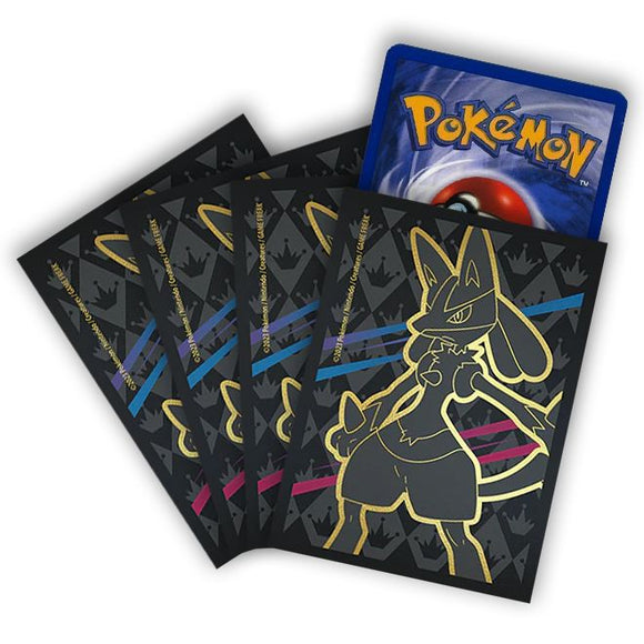 Card Sleeves - Crown Zenith - Lucario - QTY: 65 (7966965727479)
