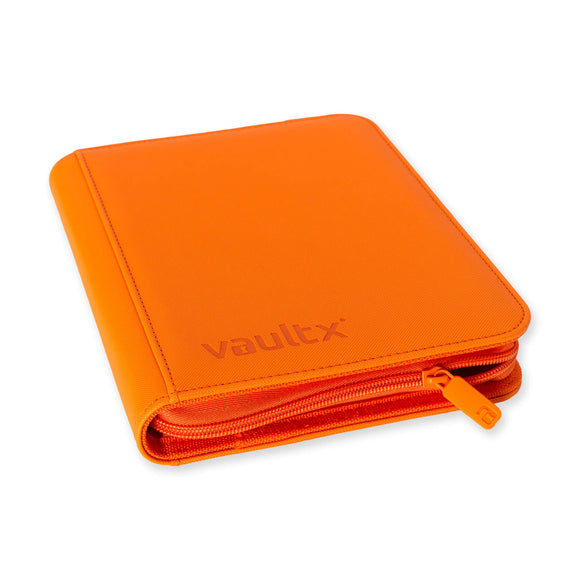 Vault X - eXo-Tec - 4 Pocket Zip Binder - Just Orange (8053051261175)