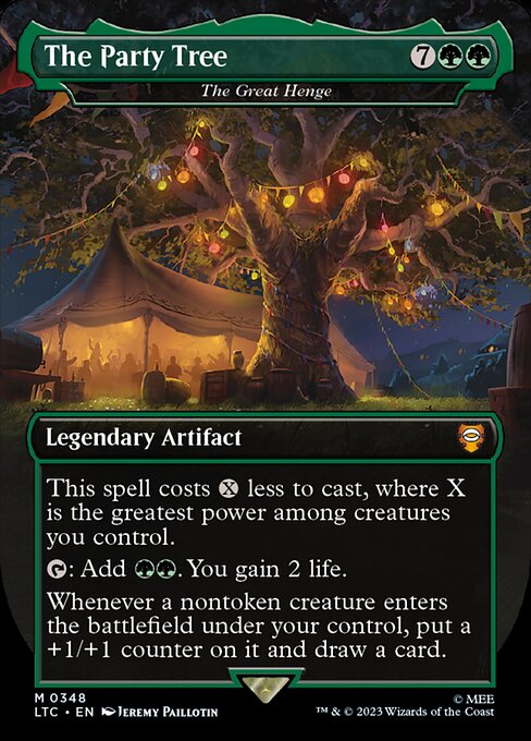 MTG - LOTR: Tales of Middle Earth - Commander - 0348 : The Party Tree - The Great Henge (Borderless) (7945478734071)