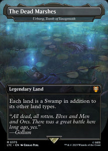 MTG - LOTR: Tales of Middle Earth - Commander - 0375 : he Dead Marshes - Urborg, Tomb of Yawgmoth (Borderless) (7945463955703)