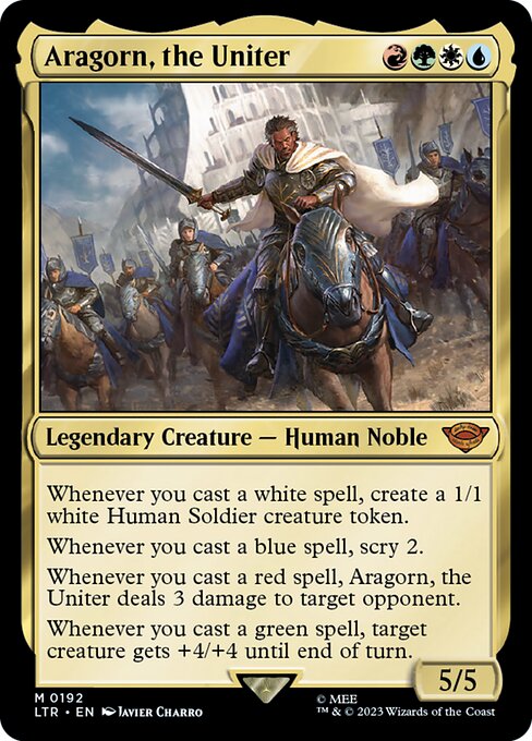 MTG - LOTR: Tales of Middle Earth - 0192 : Aragorn, the Uniter (Foil) (7945471852791)