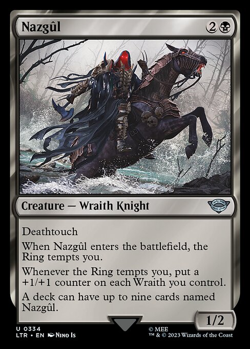 MTG - LOTR: Tales of Middle Earth - 0334 : Nazgul (Foil) (7945472639223)