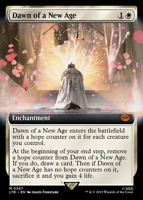 MTG - LOTR: Tales of Middle Earth - 0347 : Dawn of a New Age (Extended Art) (7945466511607)