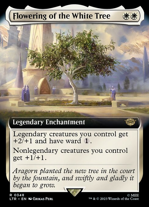 MTG - LOTR: Tales of Middle Earth - 0348 : Flowering of the White Tree (Borderless) (7945474048247)