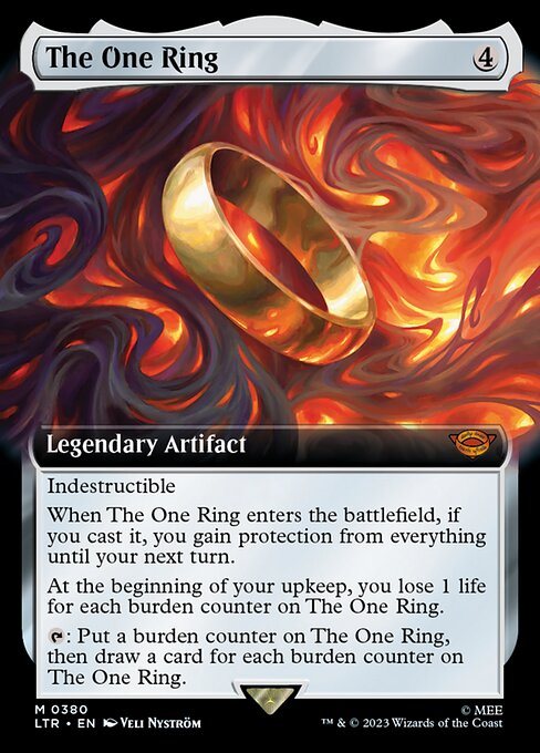 MTG - LOTR: Tales of Middle Earth - 0380 : The One Ring (Borderless) (7945467724023)