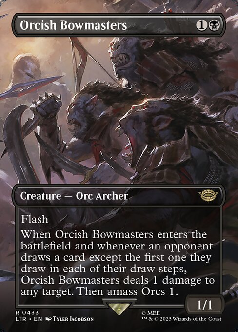 MTG - LOTR: Tales of Middle Earth - 0433 : Orcish Bowmasters (Borderless) (7945476309239)