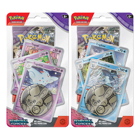 Pokemon - Premium Checklane Blister: 2x Bundle - Scarlet & Violet Temporal Forces (8069392892151)