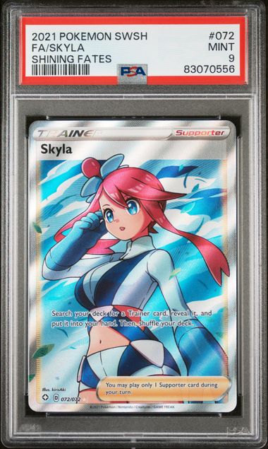 PSA - Pokemon - Shining Fates - 072/072 : Skyla (Full Art) - PSA 9 (8053106016503)