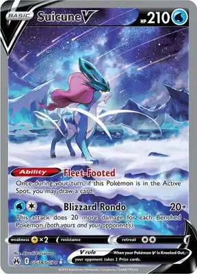 SWORD AND SHIELD, Crown Zenith - GG38/GG70 : Suicune V (Alternate Art) (7879130775799)