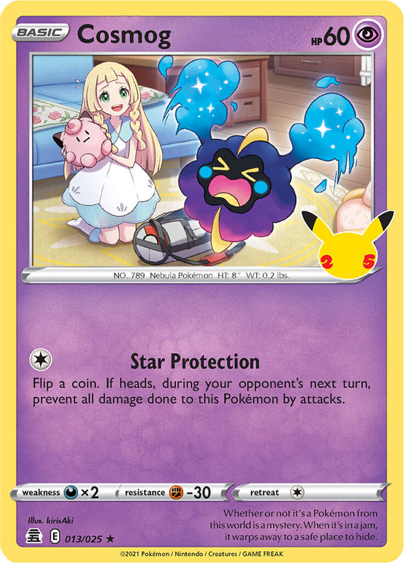 SWORD AND SHIELD, Celebrations - 13/25 : Cosmog (Holo) (7096297947302)