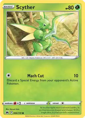 SWORD AND SHIELD, Crown Zenith - 006/189 : Scyther (Non Holo) (7877694030071)