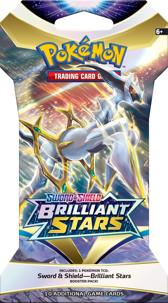 Pokemon - Sleeved Booster Pack: Arceus - Sword and Shield Brilliant Stars (7439568240887)